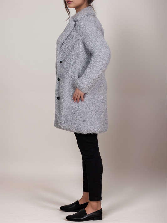 Recycled Boucle Coat | Vegan Coats & Jackets