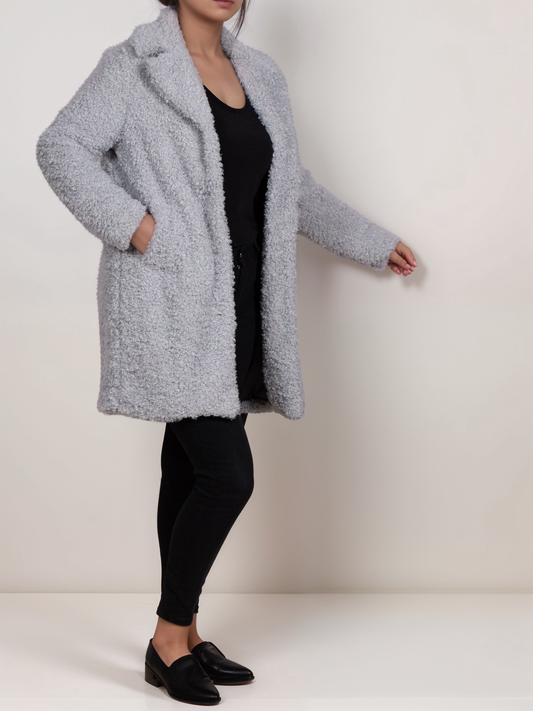 Recycled Boucle Coat | Vegan Coats & Jackets