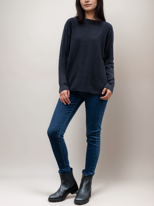 Recycled Light Knit Boatneck | Vegan Knitwear