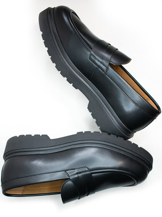 Chunky Sole Loafers | Vegan Loafers