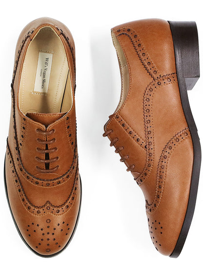 Wide Fit Oxford Brogues