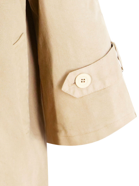 Cotton-Gaberdine Trench Coat | Vegan Coats & Jackets