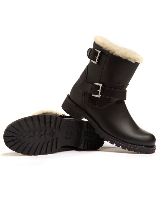 Insulated Biker Boots | Vegan Winter Boots