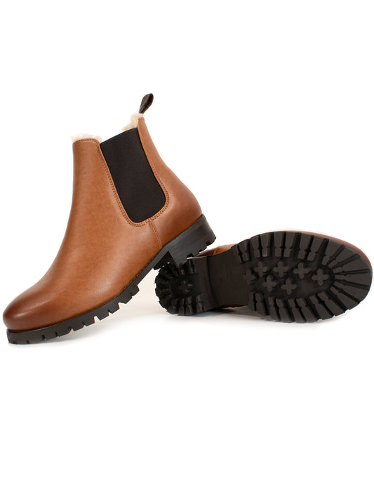 Botas Chelsea con banda de rodadura profunda y aislamiento Luxe  | Zapatos veganos para mujer