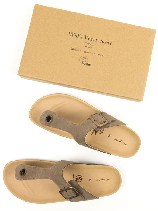 Toe Peg Footbed Sandals | Vegan Men's Shoes