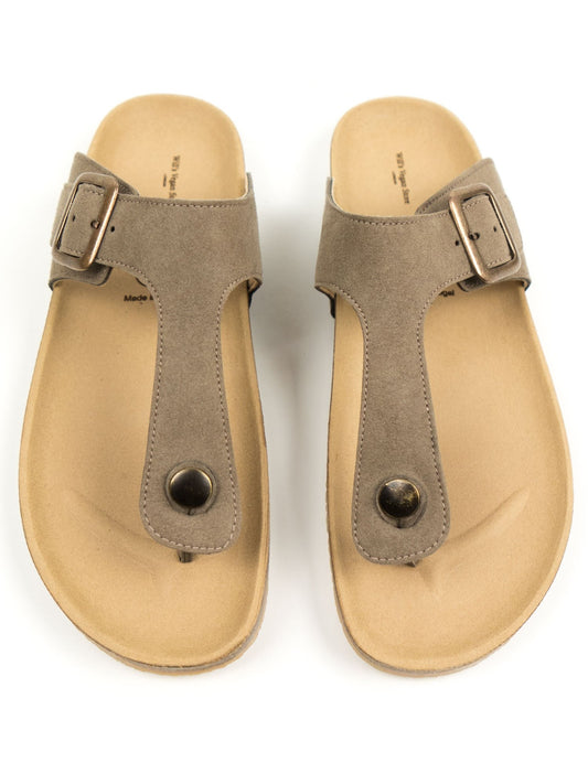 Toe Peg Footbed Sandals | Vegan Men's Shoes