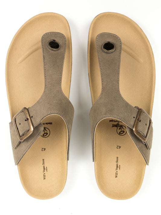 Toe Peg Footbed Sandals | Vegan Men's Shoes