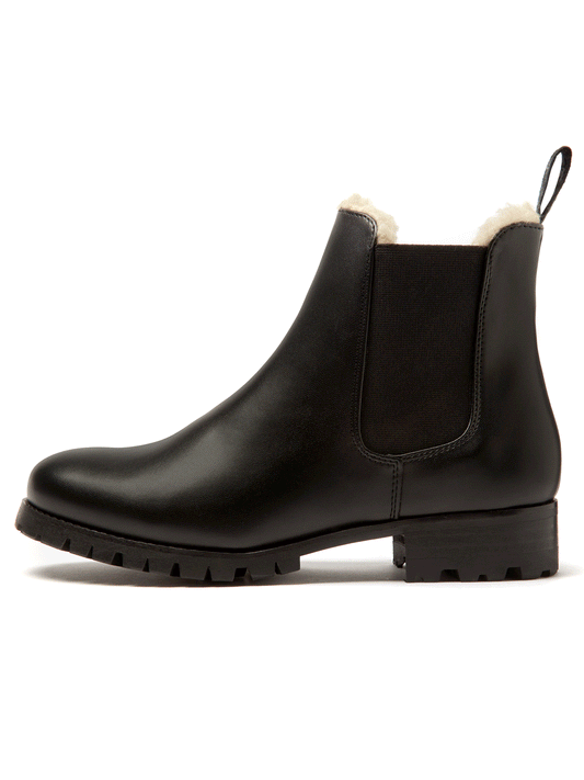 Botas Chelsea con banda de rodadura profunda y aislamiento Luxe  | Zapatos veganos para mujer