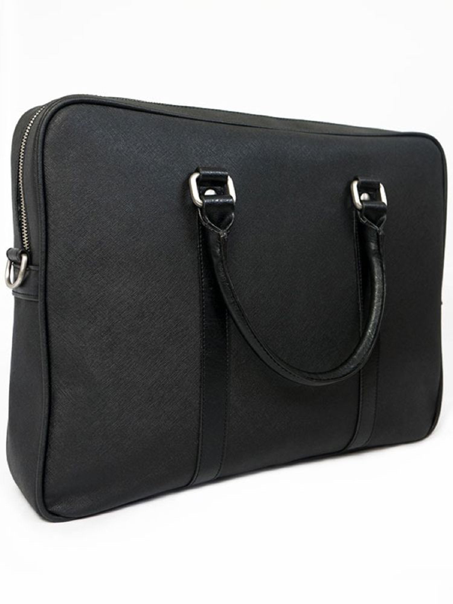 Vegan discount leather briefcase